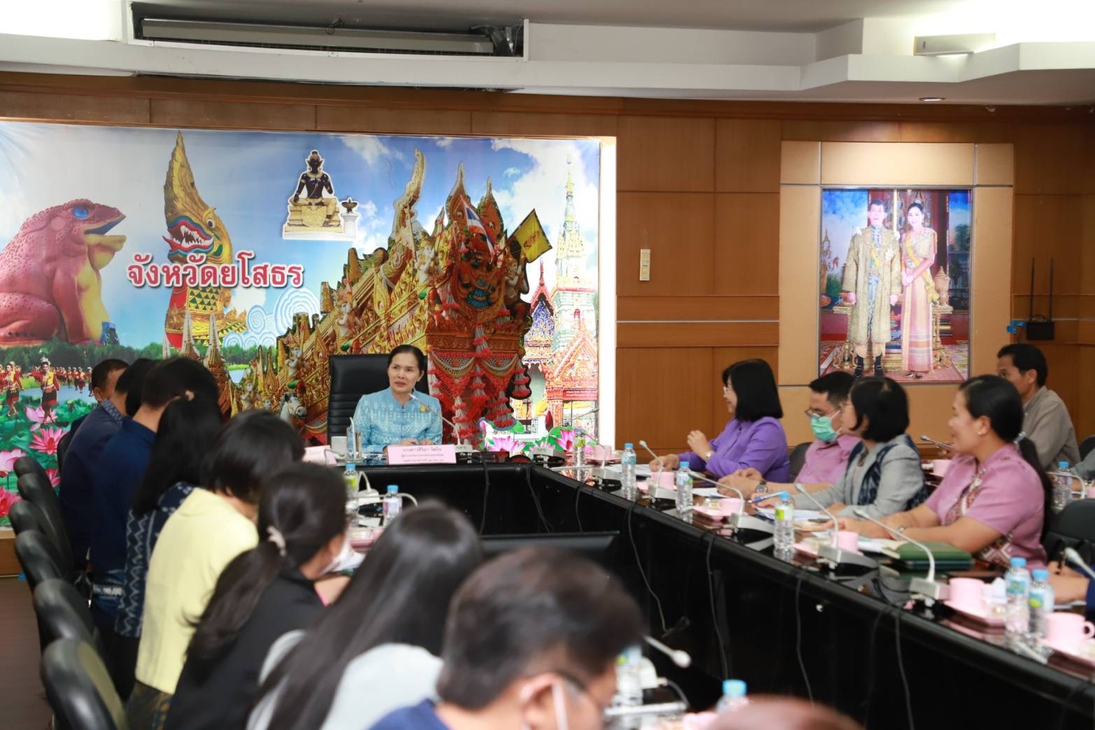 ผู้ตรวจราชการกระทรวงมหาดไทย ตรวจติดตามงบประมาณรายจ่ายและงบลงทุน ที่ยโสธร