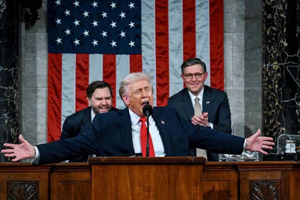“ทรัมป์”เปิดเกมสมัยสอง! ขึ้นเวที State of the Union ประกาศทิศทางอเมริกา เขย่าเวทีโลก