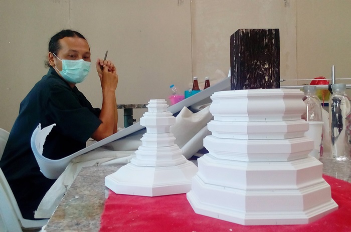 ขึ้นหุ่นปูนพระโกศพระบรมอัฐิเสร็จกลางเดือนมิ.ย.