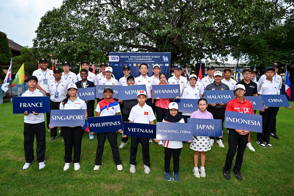 นักกอล์ฟ 15 ชาติ ร่วมชิงชัย กอล์ฟ “สิงห์ ไทยแลนด์ จูเนียร์ เวิลด์” ที่สนามกอล์ฟหลวงหัวหิน