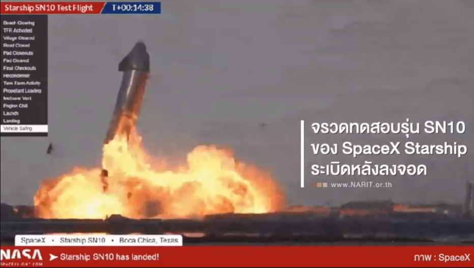 จรวดระเบิดหน 3 ของสเปซเอ็กซ์         กับก้าวแรกลงจอดดาวอังคารสำเร็จ
