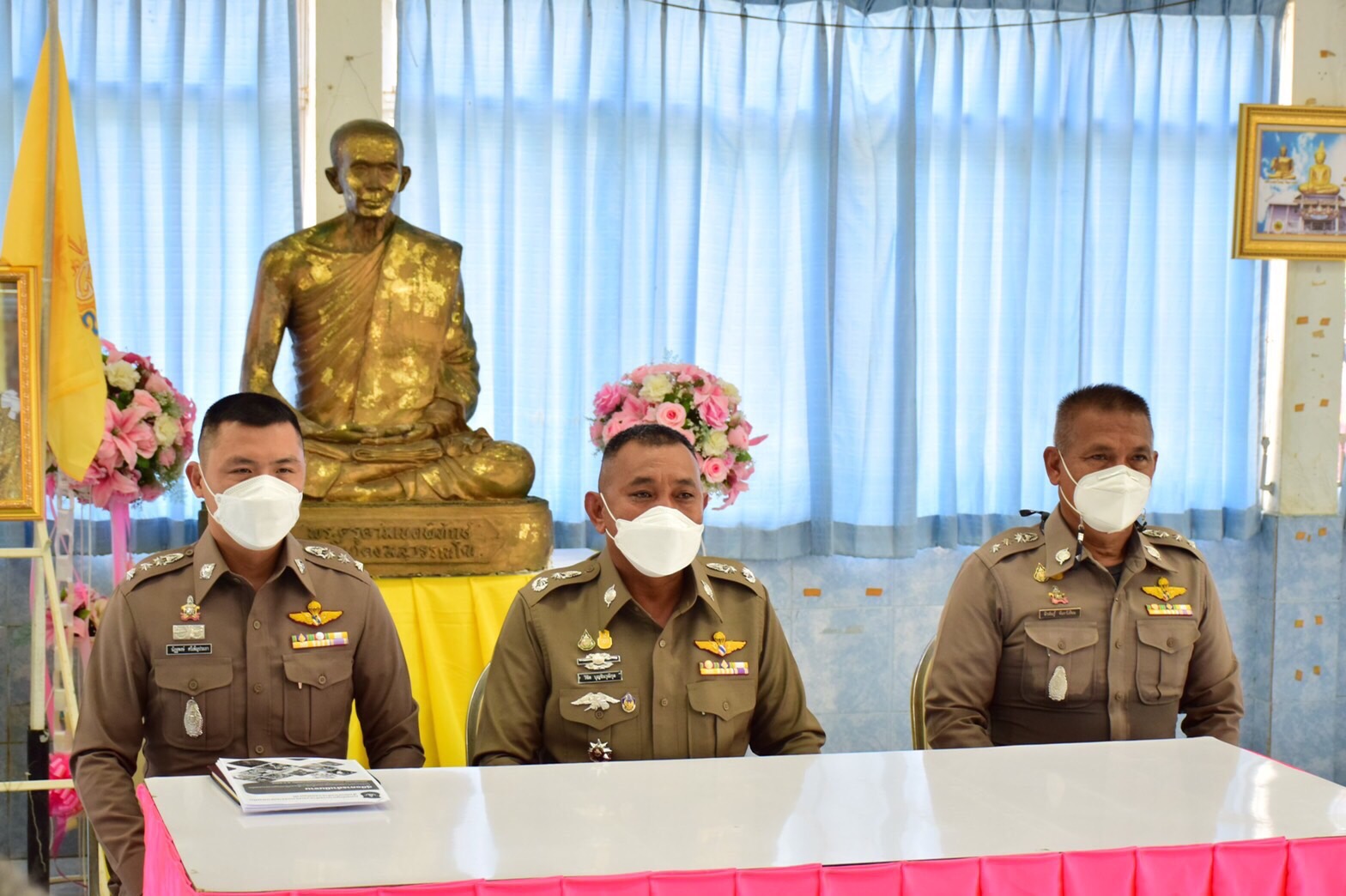 ผู้การฯอ่างทอง ขับเคลื่อนโครงการชุมชนยั่งยืน แก้ปัญหายาเสพติดแบบครบวงจร ตำบลหัวไผ่