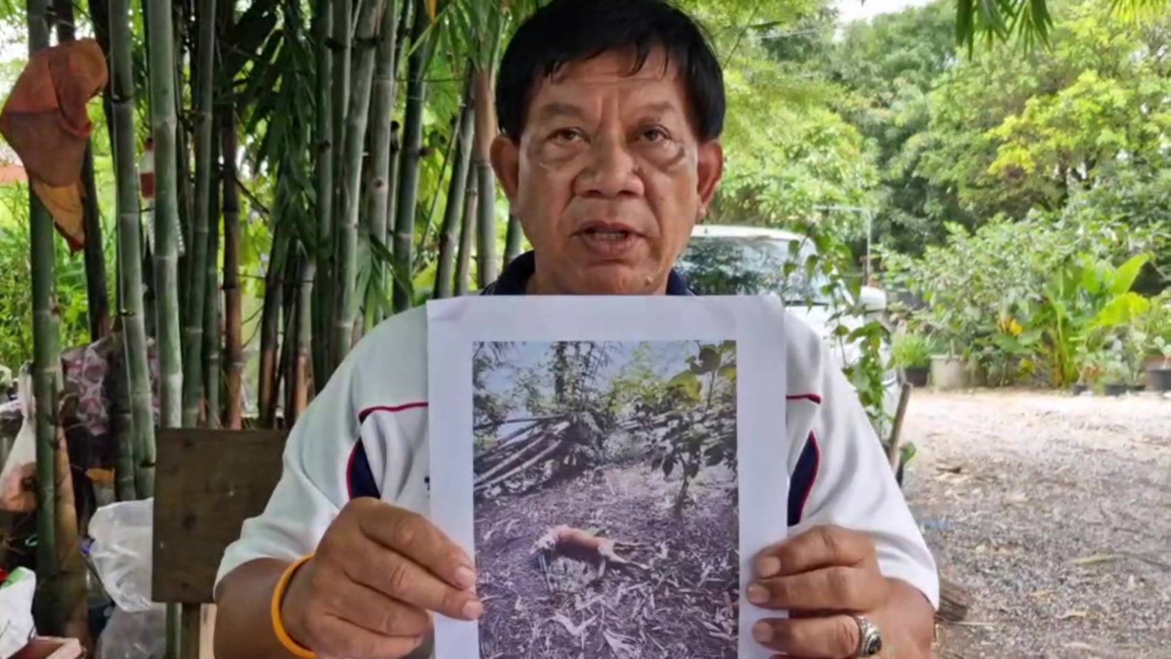 เจ้าของ "รถถัง" สุนัขแสนรู้ ขอความเป็นธรรม ถูกเพื่อนบ้านขึงลวดปล่อยกระแสไฟช็อตตาย