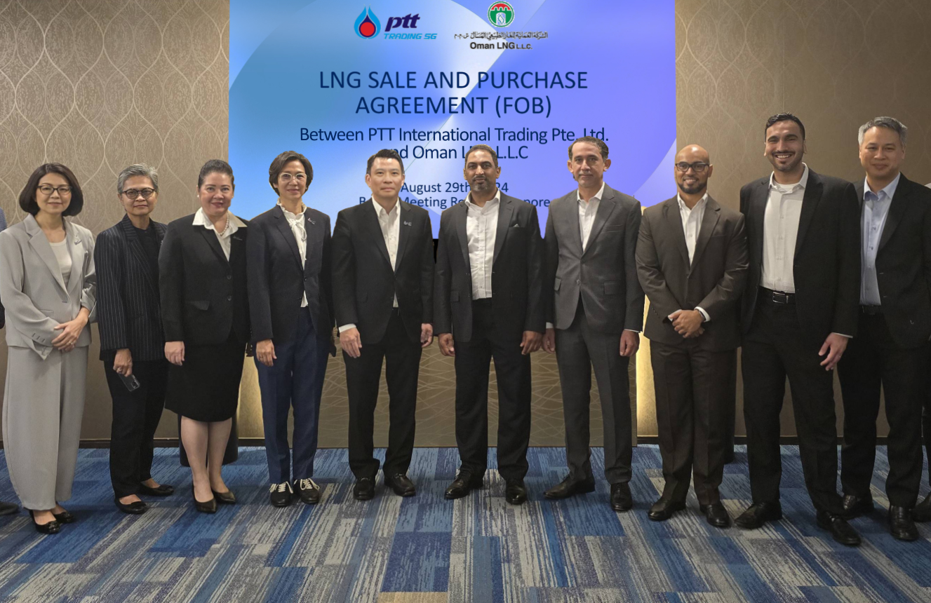 PTTT ลงนามซื้อขาย LNG ระยะยาวกับโอมาน มุ่งสร้างความมั่นคงทางพลังงานอย่างยั่งยืน
