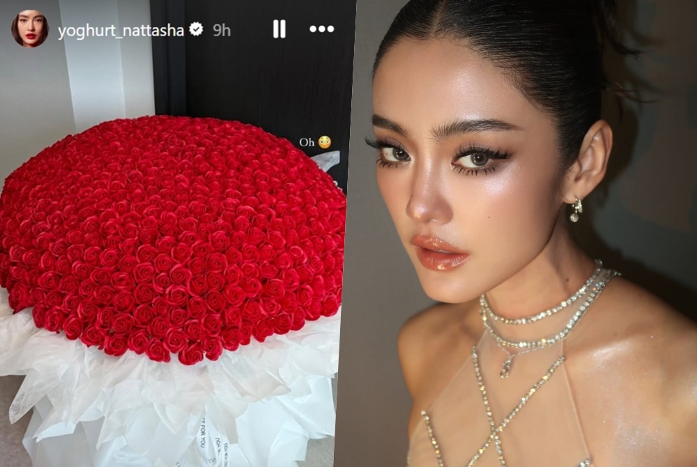 หรือจะไม่โสดแล้ว? ‘โยเกิร์ต ณัฐฐชาช์’ โพสต์ภาพกุหลาบช่อโต 