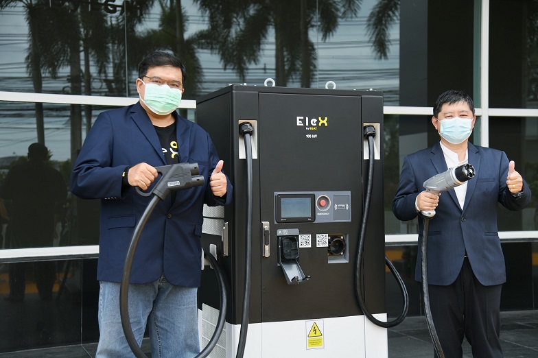 คนใช้ EV เฮ! ไป รพ.ก็มีสถานีชาร์จ EleX by EGAT ประเดิมที่แรก รพ.กรุงเทพ พัทยา