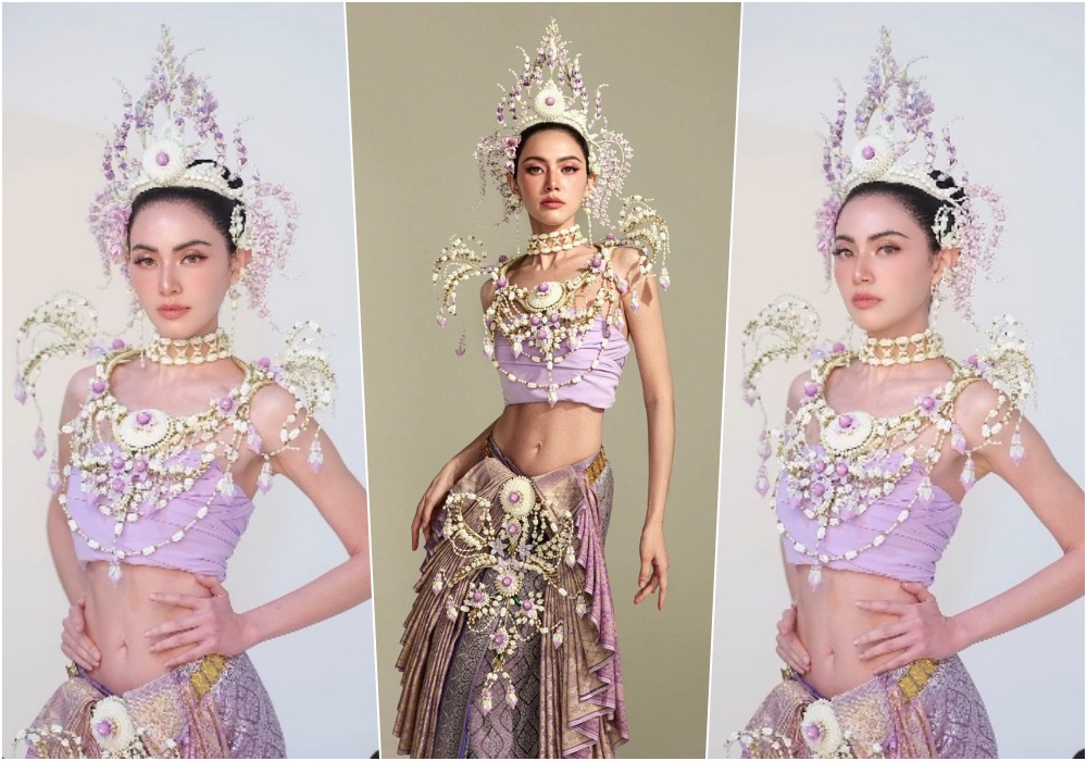 สวยสะกดทุกสายตา! "ใหม่ ดาวิกา" แต่งชุดไทยงดงาม ถาม "สงกรานต์" เล่นนํ้าที่ไหนกัน?