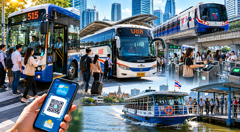 มัดรวมวิธีเดินทาง "ไทยช่วยไทย พลัส 60/40" ขึ้นรถเมล์-บขส.-รถไฟฟ้า-เรือด่วน รัฐช่วยเปย์ 60% สรุปครบจบที่นี่