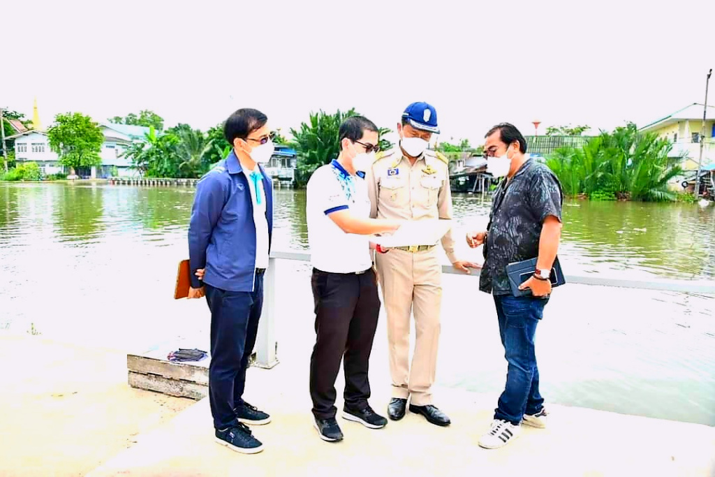 รองอธิบดี ชป. ลงพื้นที่ติดตามความก้าวหน้า  โครงการอุโมงค์ระบายน้ำใต้คลองบางน้ำจืด