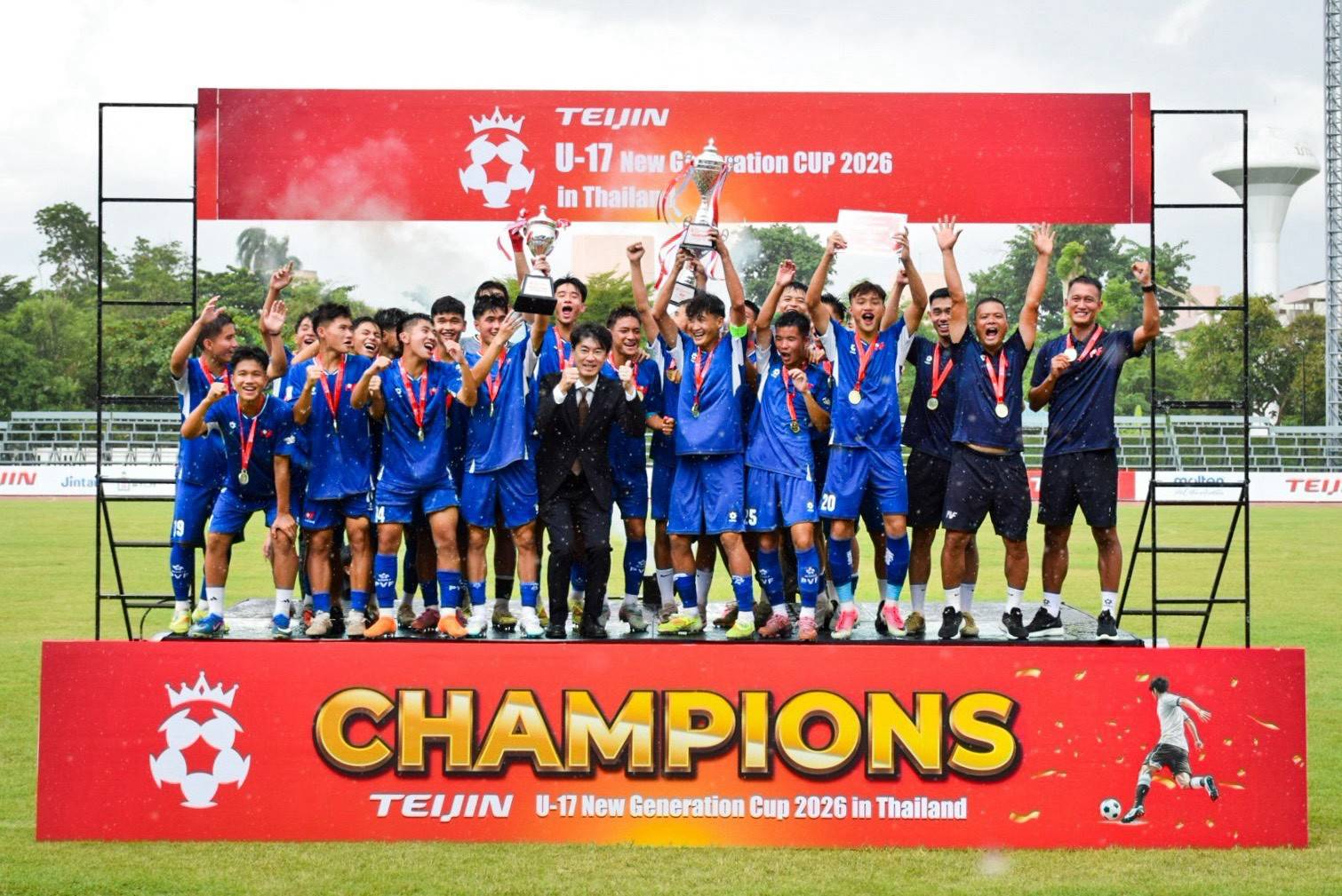 เวียดนาม ผงาดคว้าแชมป์ “TEIJIN U-17 New Generation CUP 2026 in Thailand”
