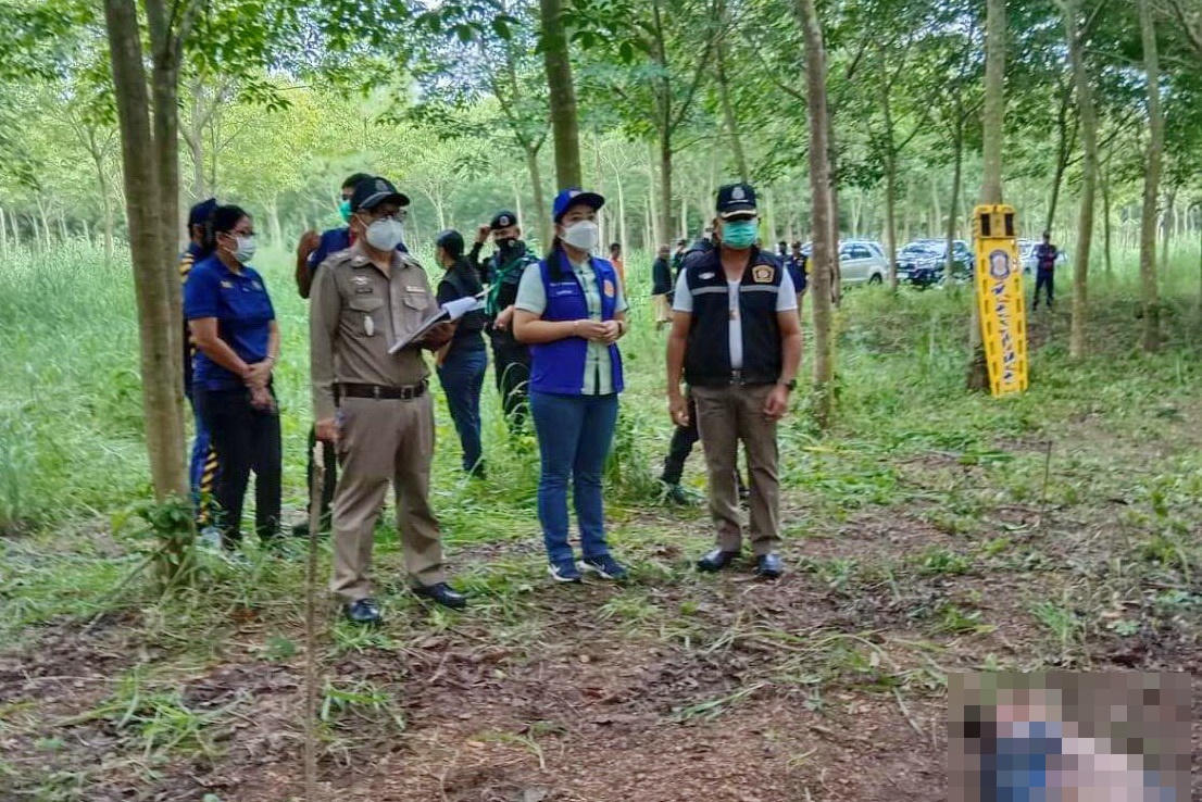 ตายรายสัปดาห์ เหยื่อช้างป่าอ่างเขาฤาไน ถูกขยี้ดับคาสวนยางต่อเนื่อง นอภ.ท่าตะเกียบ-ผกก.รุดตรวจที่เกิดเหตุ