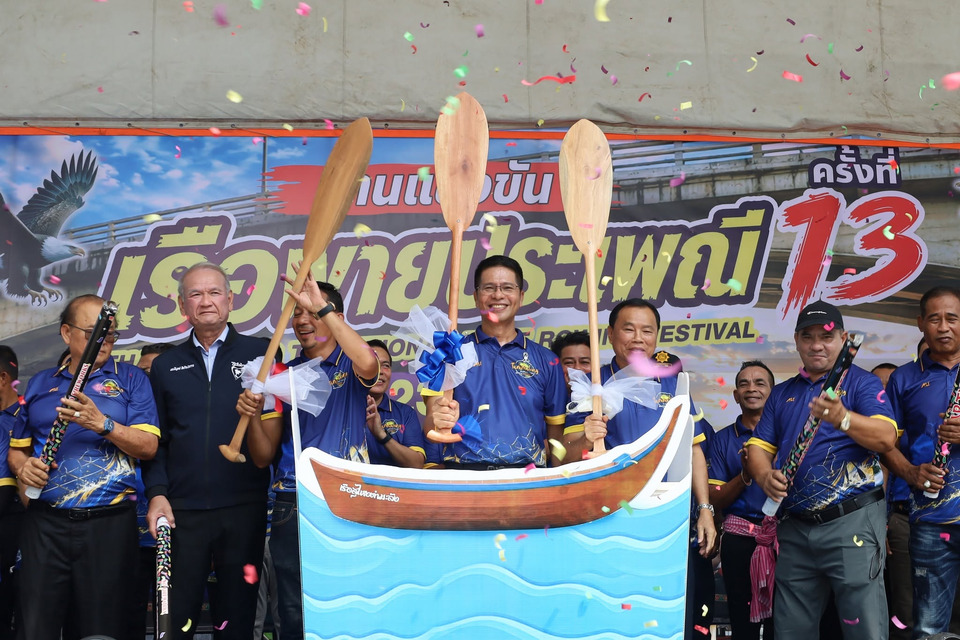 สตูลเปิดศึกเรือพายประเพณี ครั้งที่ 13 ปลุกสายน้ำตำมะลังคึกคัก กระตุ้นท่องเที่ยวชุมชน