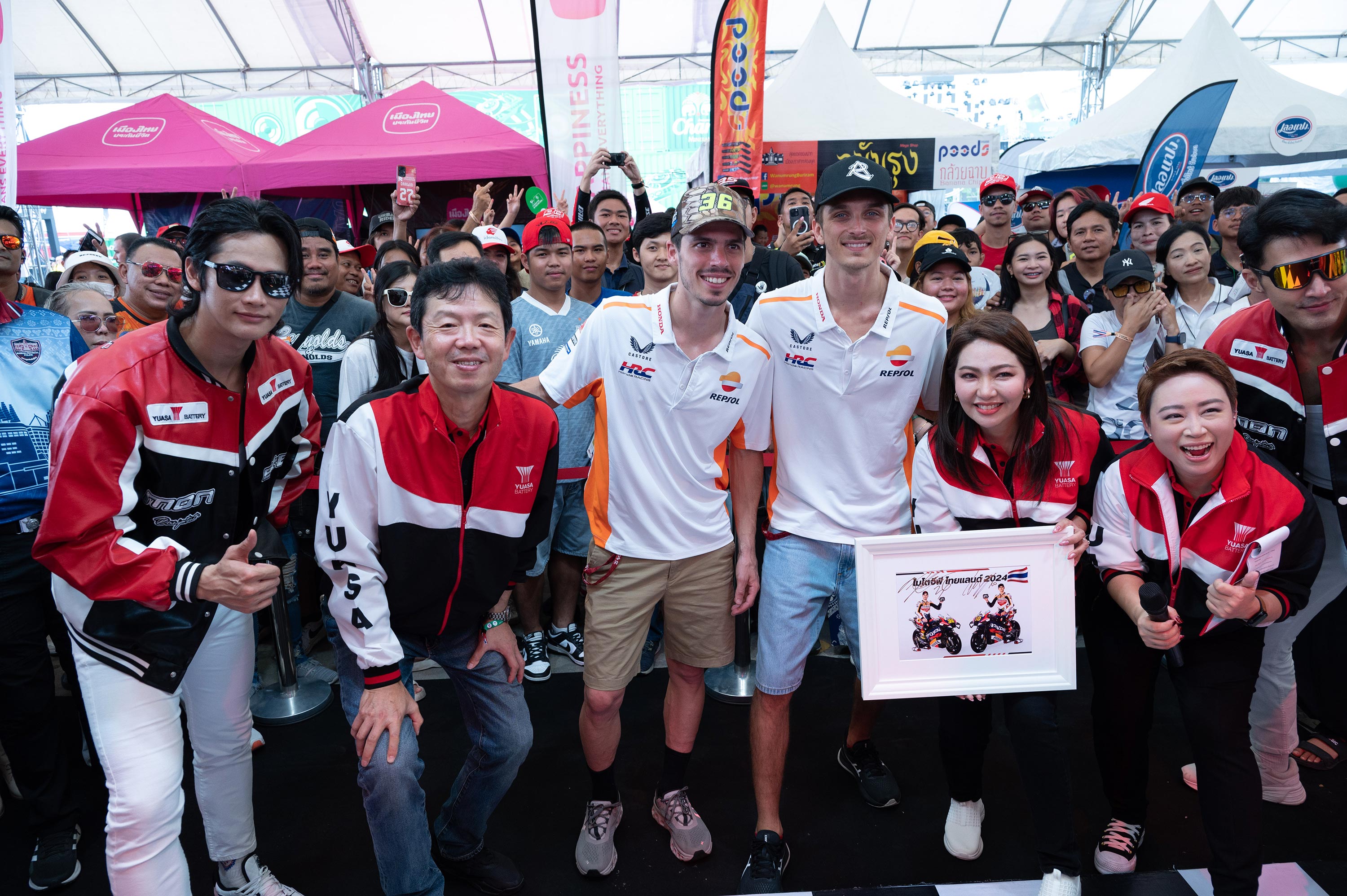 "ยัวซ่าแบตเตอรี่" จัด Meet & Greet กับนักแข่งระดับโลก Joan Mir และ Luca Marini ในงานโมโตจีพีไทยแลนด์ 2024