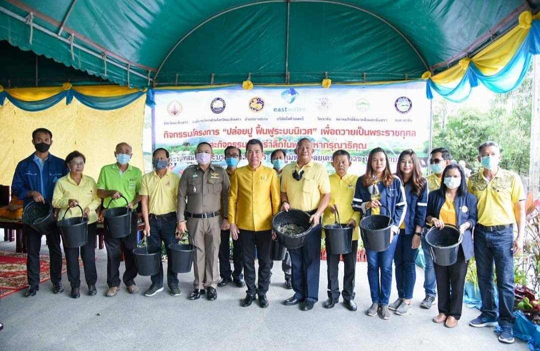 ผู้ว่าฯฉะเชิงเทรา เปิดโครงการ “ปล่อยปู ฟื้นฟูระบบนิเวศ” ถวายเป็นพระราชกุศล รัชกาลที่ 9