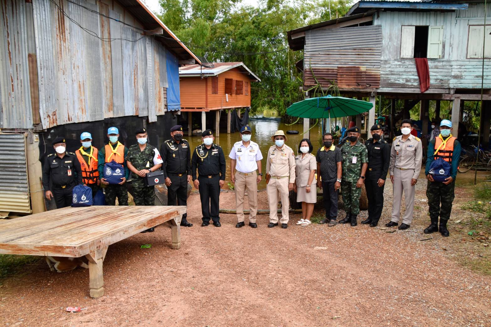 มณฑลทหารบกที่ 39 ประสานความร่วมมืออำเภอบางระกำ พร้อมรับมือแม่น้ำยมล้นตลิ่ง 
