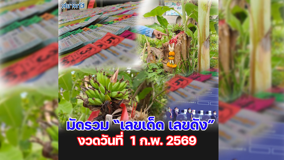 มัดรวม "เลขเด็ด เลขดัง” งวดวันที่ 01/02/69