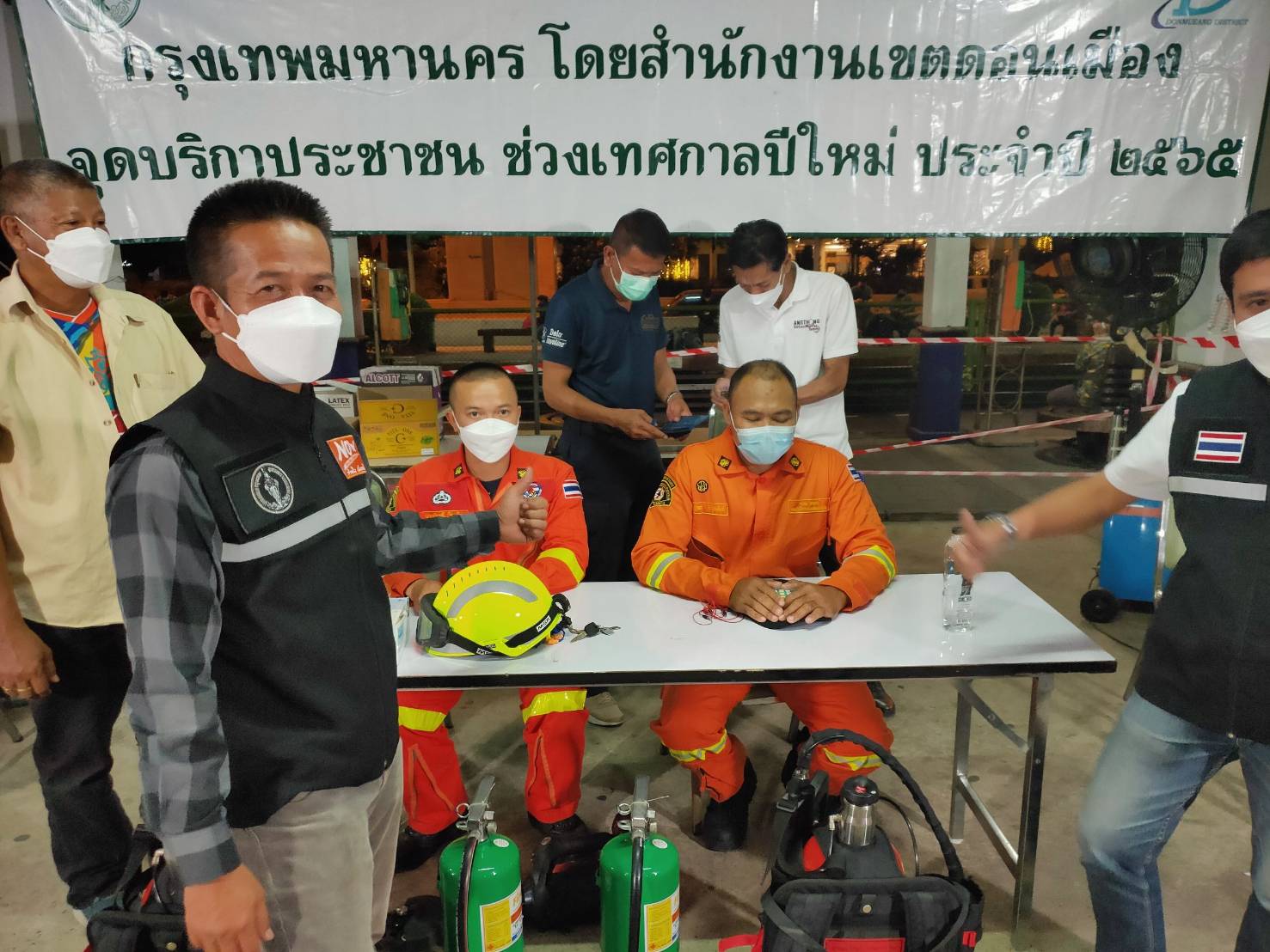 ผู้ช่วยผอ.เขตดอนเมือง ตรวจจุดกองอำนวยการ สถานีรถไฟดอนเมือง