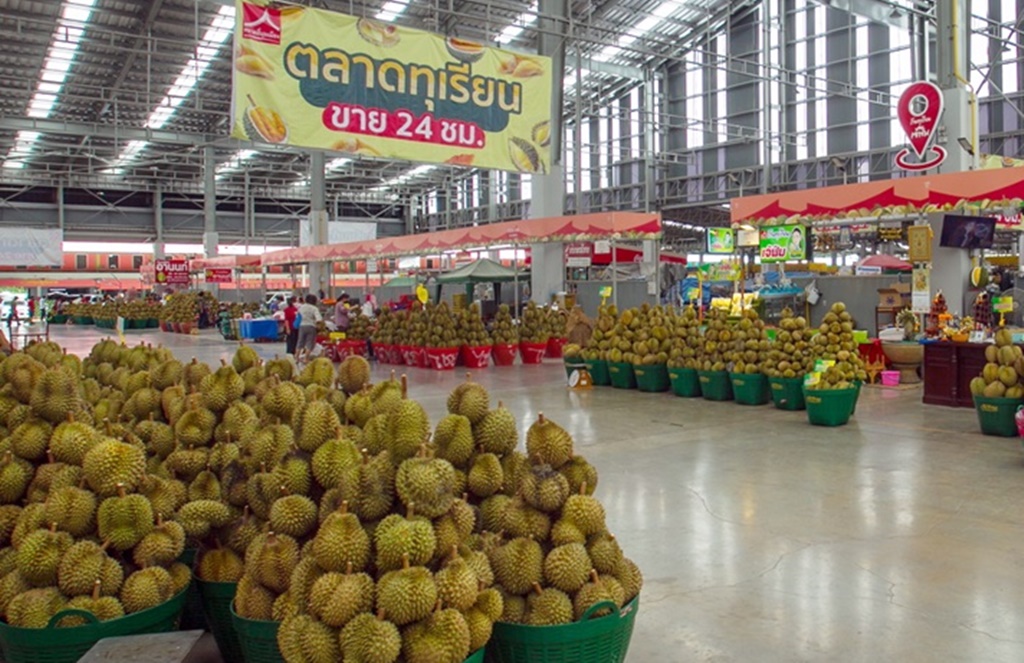ตลาดสี่มุมเมืองชวนช็อป "งานทุเรียนเอ็กซ์โป" เปิดนาทีทองทุเรียนพูละ 5 บาท ลูกละ 99 บาท