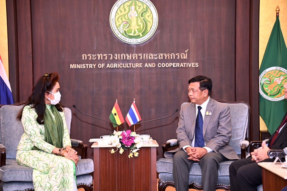 ไทย-กานา ขยายความร่วมมือด้านการเกษตร ชื่นชม "ศาสตร์พระราชา-โครงการพระราชดำริฯ" ต้นแบบพัฒนาอย่างยั่งยืน