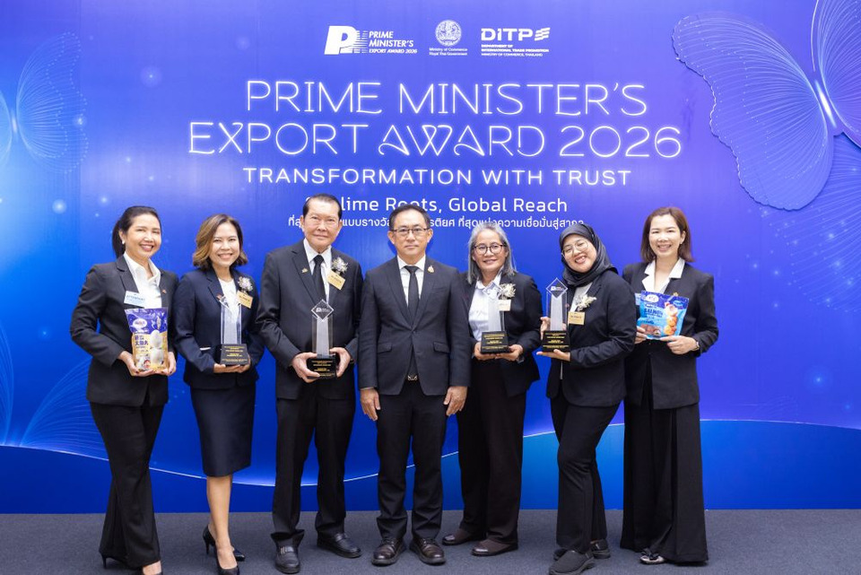 PFP ปลื้ม คว้า 4 รางวัลใหญ่ Prime Minister’s Export Award 2026 ตั้งเป้าโต 15% ตอกย้ำภาพผู้นำอาหารทะเลแปรรูป