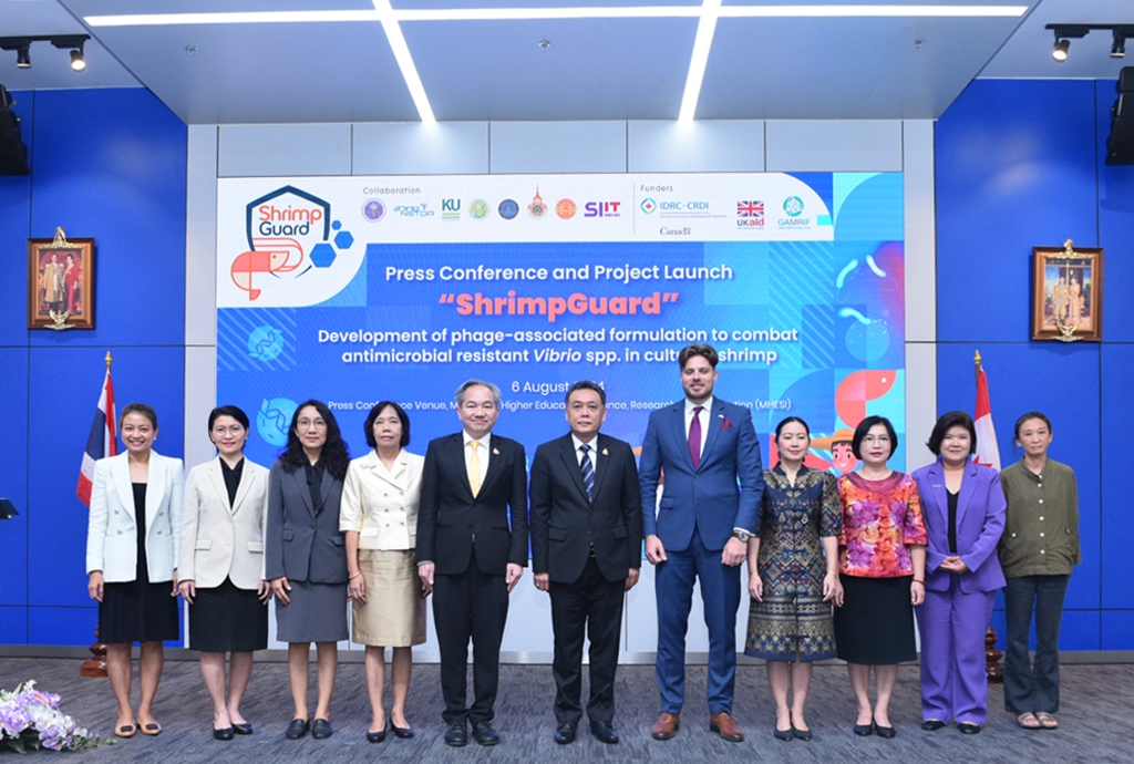 สวทช. เปิดโครงการ "ชริมป์การ์ด" มุ่งพัฒนากุ้งปลอดโรค ปราศจากยาปฏิชีวนะ ยกระดับอุตสาหกรรมเพาะเลี้ยงกุ้ง