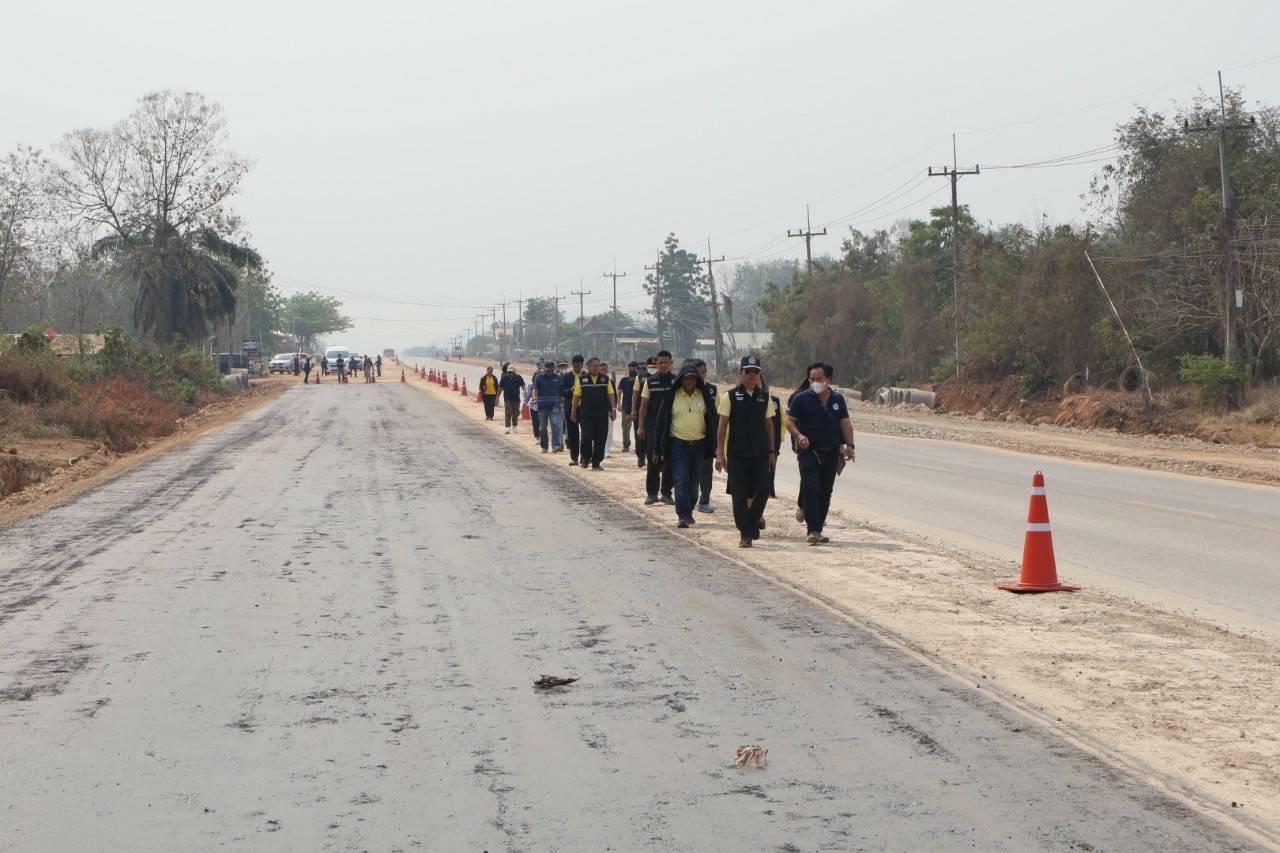 ปปท.เขต 6พร้อม กอ.รมน.สุโขทัย เข้มลงตรวจพื้นที่ ถนนสาย ทุ่งเสลี่ยม-เถิน