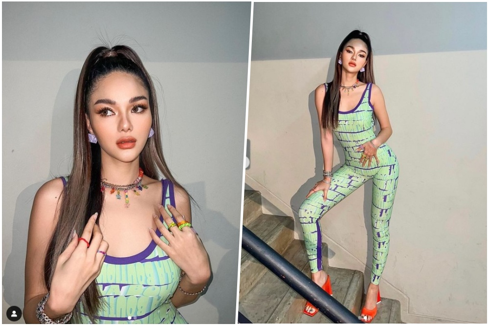 ชุดเขียวเหนี่ยวใจ! 'กวาง วรรณปิยะ' สวยเด้ง ในชุดจั๊มสูทรัดรูป
