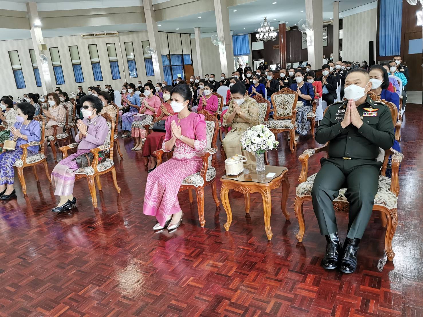 ศูนย์การบินทหารบก ทำบุญวันคล้ายวันก่อตั้ง สมาคมแม่บ้านทหารบก สาขา ศูนย์การบินทหารบก ครบรอบปีที่ 41