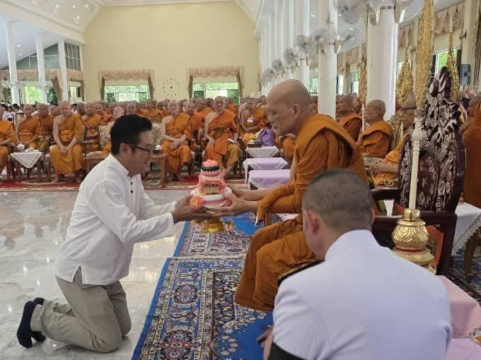 เขตดอนเมืองร่วมพิธีเจริญพระพุทธมนต์และเจริญจิตตภาวนา ถวายพระพรชัยมงคลแด่พระบรมราชินี @วัดคลองบ้านใหม่
