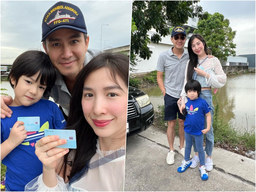 เป็นตัวอย่างที่ดี! "น้องดิน" ดู "ปะป๊ากัปตัน - มะม้าเอ้ก" ใช้สิทธิเลือกตั้งผู้ว่าฯกทม. 