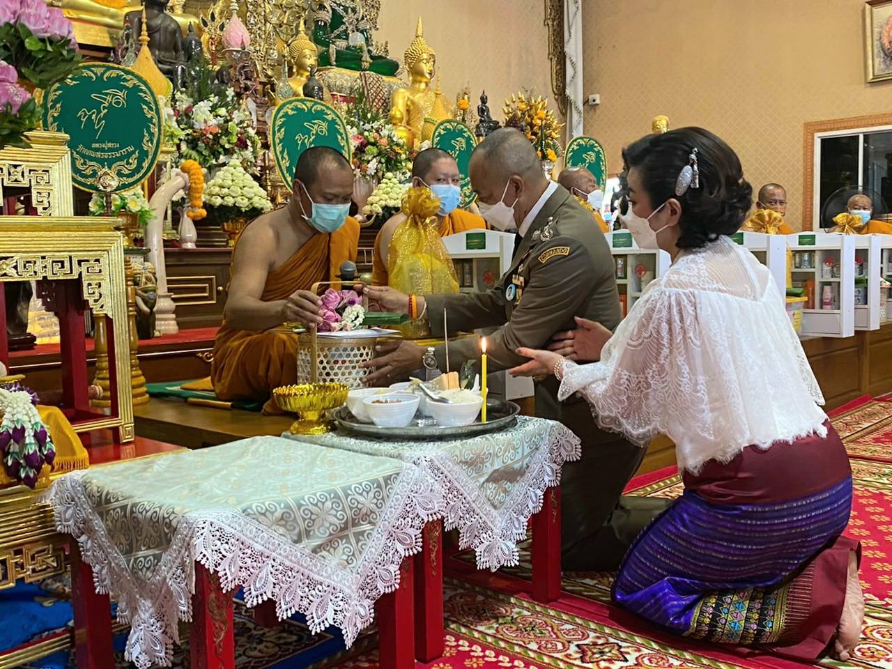 'ผู้ช่วยต่อศักดิ์'ถวายสังฆทานพระสงฆ์59รูปเนื่อง'วันคล้ายวันเกิด'