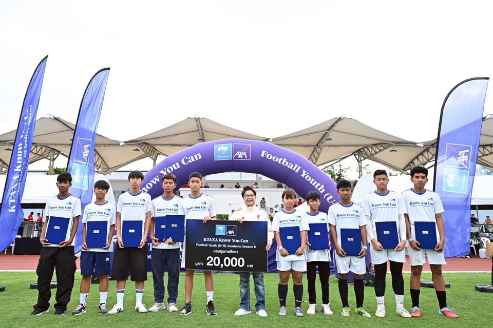  เผยโฉม 10 นักเตะเยาวชนไทยจากทั่วประเทศ ที่ได้รับคัดเลือกในโครงการ “KTAXA Know You Can Football Youth (U15) Academ