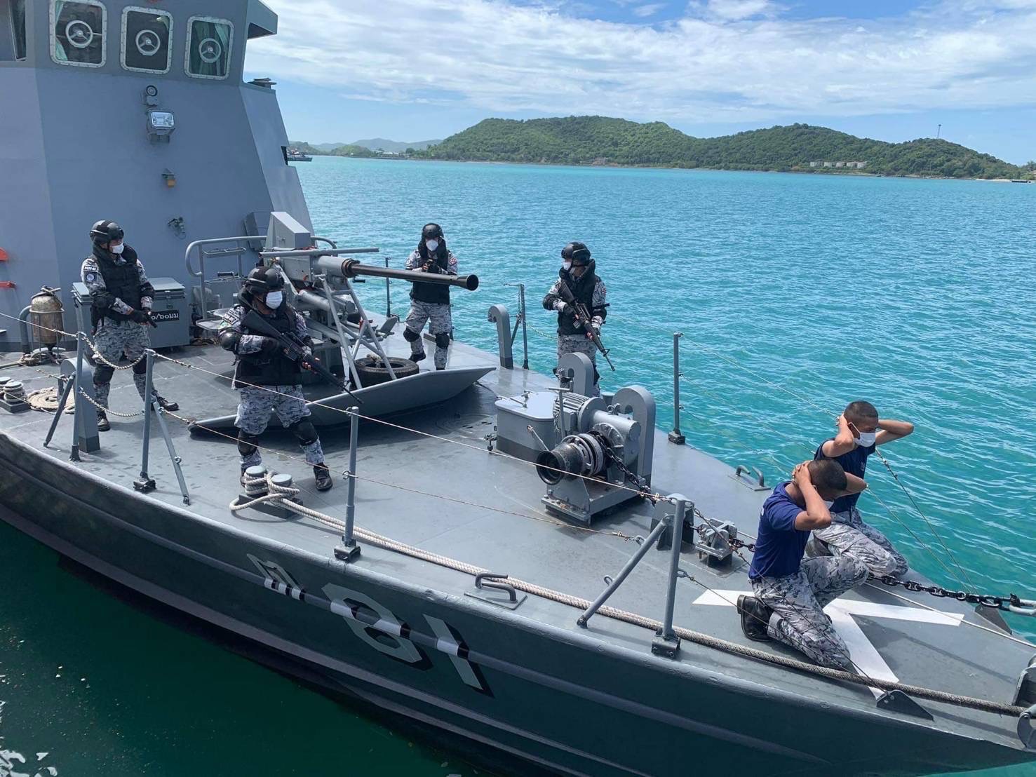 กองเรือปฏิบัติการทัพเรือภาคที่ 1 กองทัพเรือ ฝึกเตรียมความพร้อม ณ ที่ตั้ง