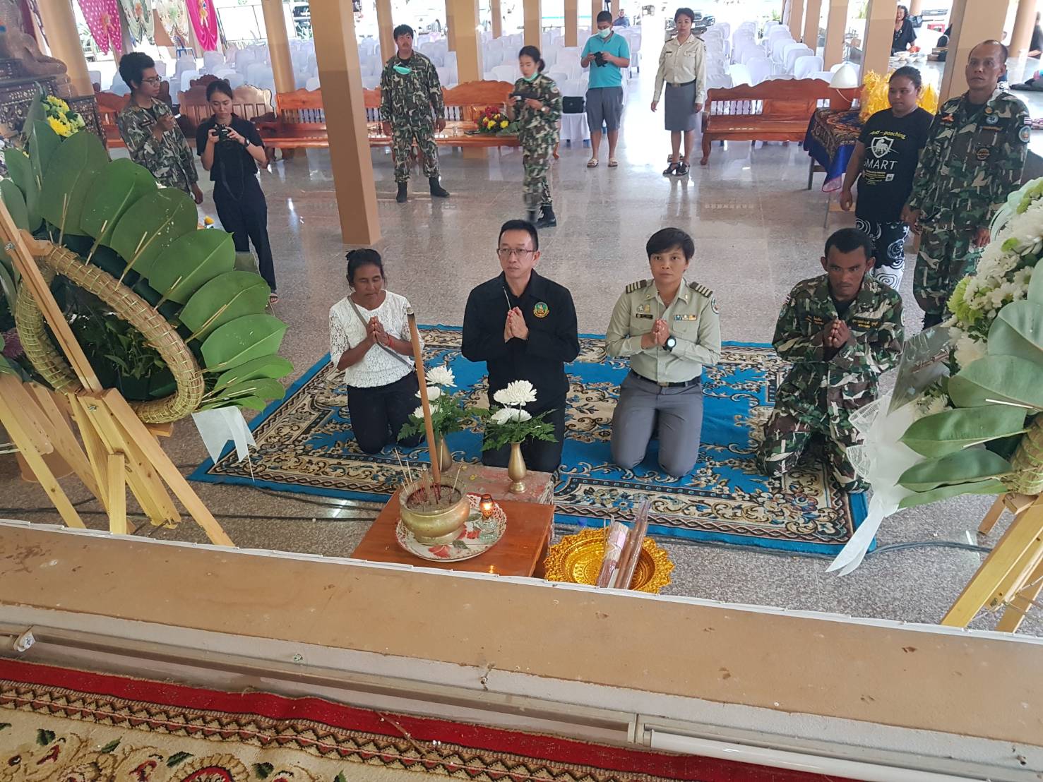 อุทยานแห่งชาติกุยบุรีให้ความช่วยเหลือในการจัดพิธีงานศพจนท.อย่างสมเกียรติ 