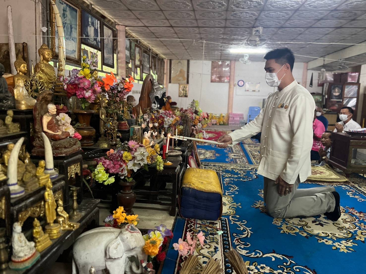 นายอำเภอสบเมย ประธานพิธีงานฉลองพระชนมายุ 8  รอบ สมเด็จพระอริยวงศาคตญาณ สมเด็จพระสังฆราช