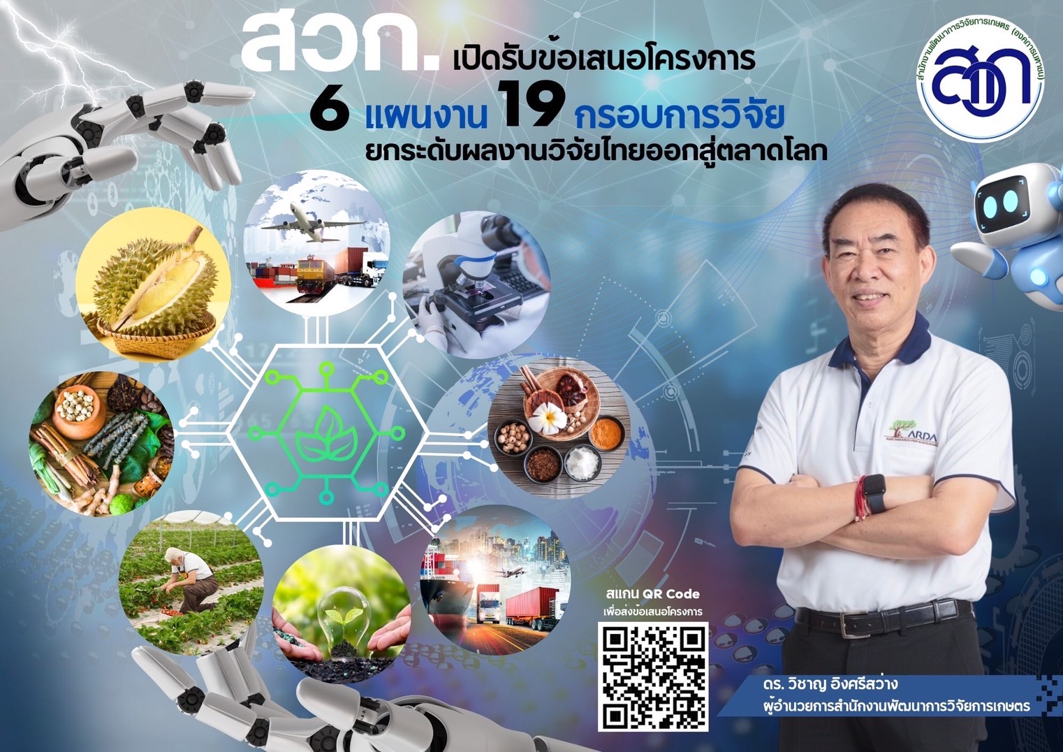 สวก. เปิดรับข้อเสนอโครงการประจำปี งบประมาณ 2568