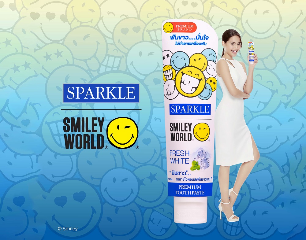 "สปาร์คเคิล X สไมลี่ย์เวิลด์" เปิดตัวยาสีฟันรุ่นลิมิเต็ด "ยิ้มญาญ่า ยิ้มสปาร์คเคิล"