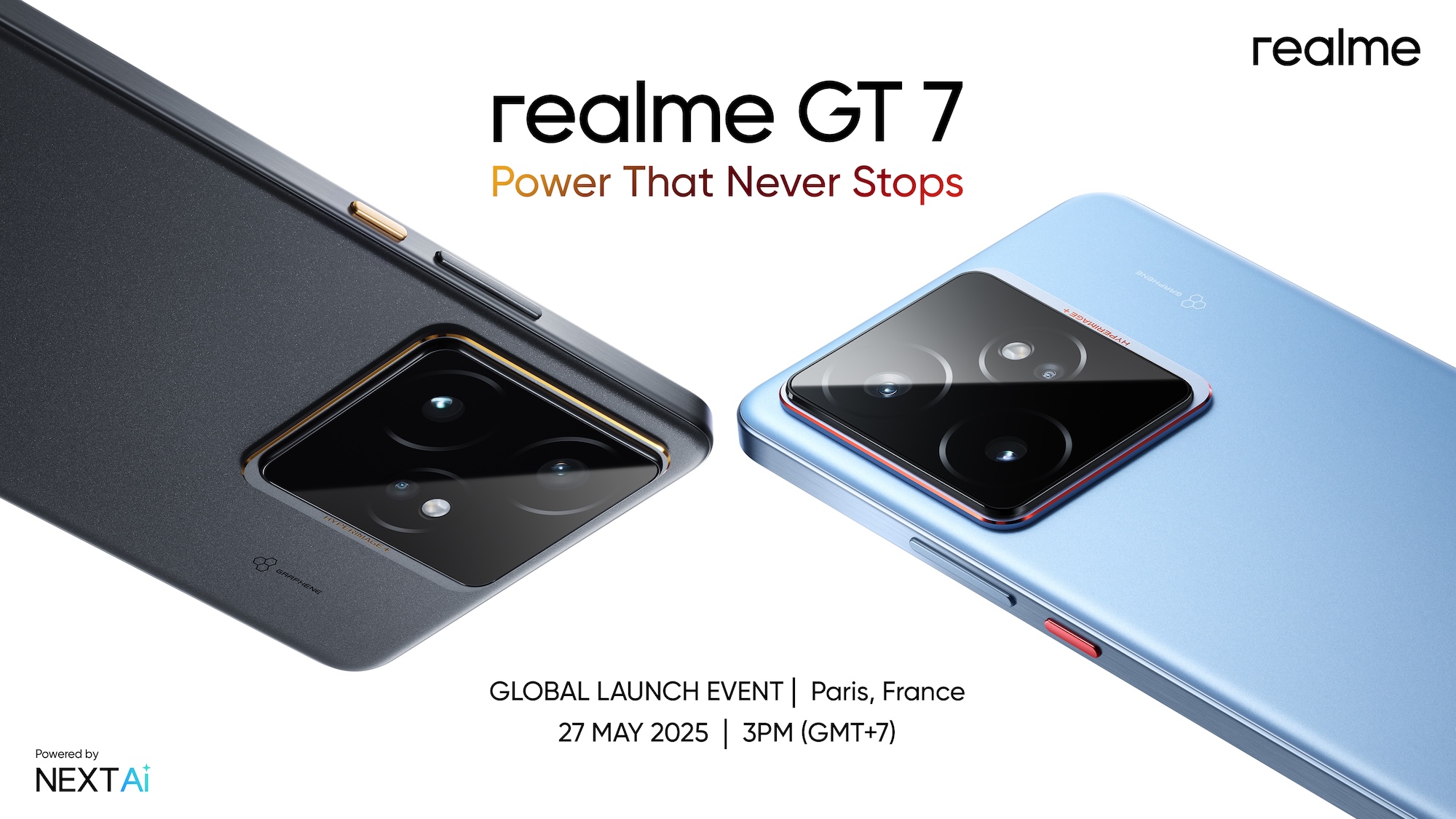 realme GT 7 Series เตรียมเปิดตัวครั้งแรกในโลก 27 พ.ค. ที่ปารีส ชูระบบ IceSense Design เย็นเฉียบทุกองศาด้วย Graphene