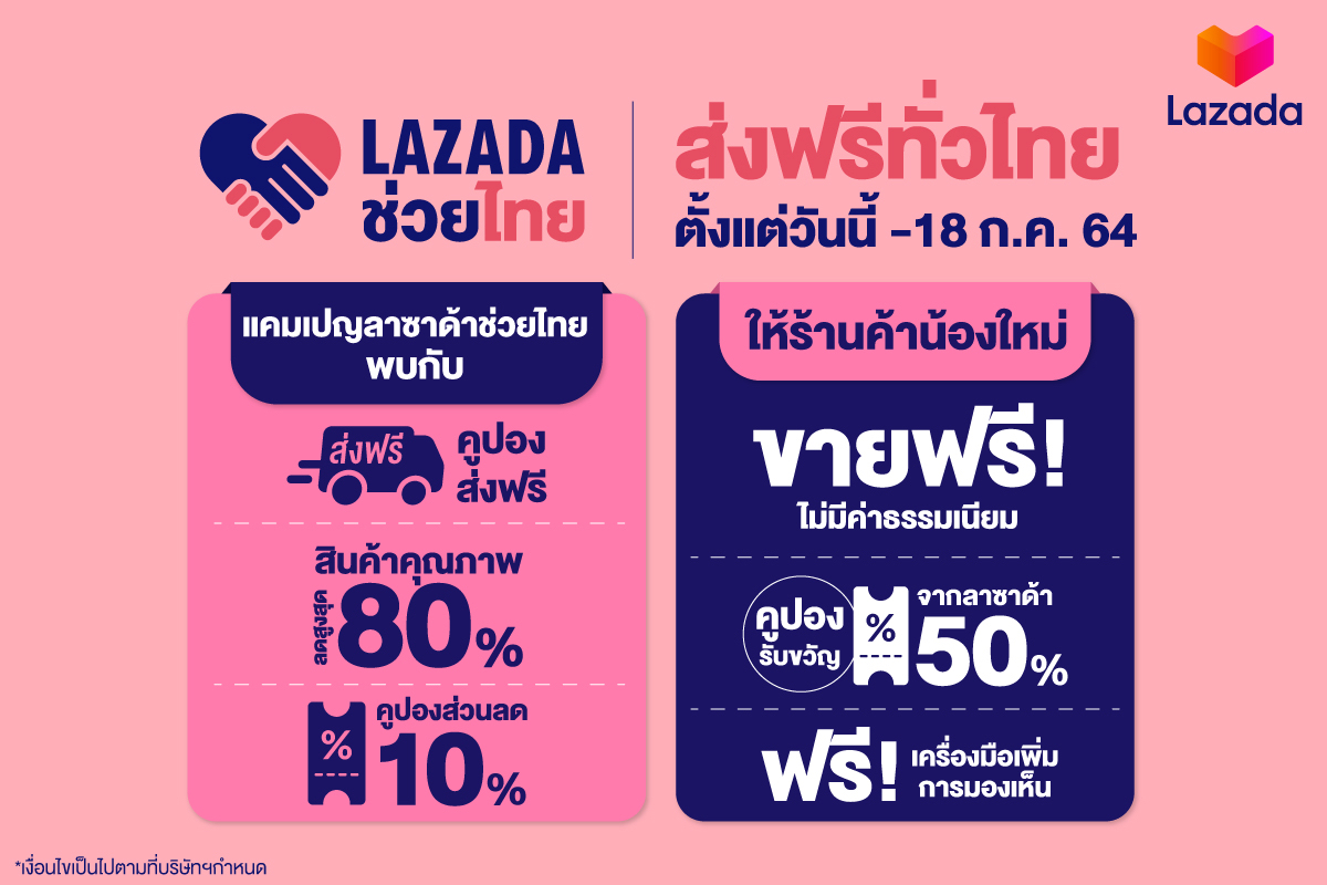 “ลาซาด้า” ส่งฟรีช่วงล็อกดาวน์-เยียวยาผู้ขาย พนักงานที่ได้รับผลกระทบจากเหตุโรงงานสารเคมีระเบิดย่านกิ่งแก้ว