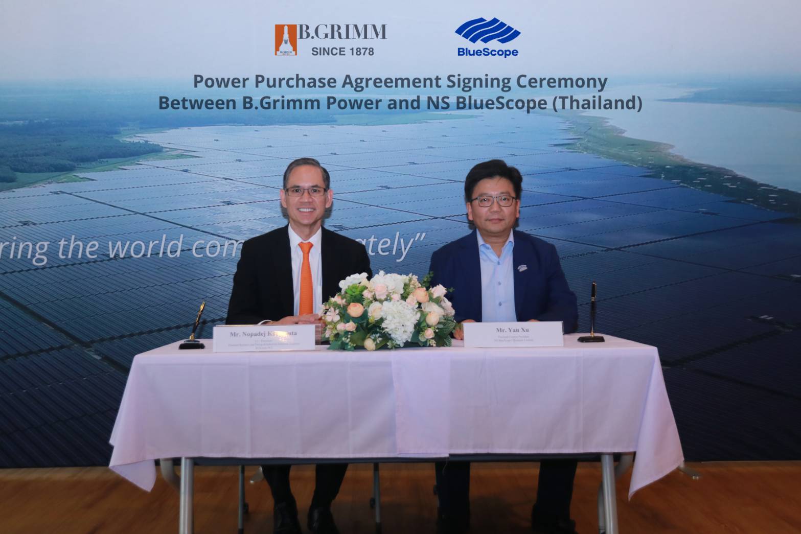 "บี.กริม" ขับเคลื่อนโซลูชันพลังงานครบวงจร จับมือ "เอ็นเอส บลูสโคป" ติดตั้งโซลาร์ฟาร์ม รองรับดีมานด์อุตฯ