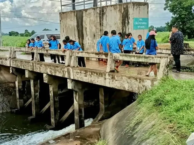 โครงการส่งน้ำและบำรุงรักษาทุ่งสัมฤทธิ์ จัดโครงการฝึกอบรมยุวชลกรเรียนรู้งานชลประทาน ปี 2566 