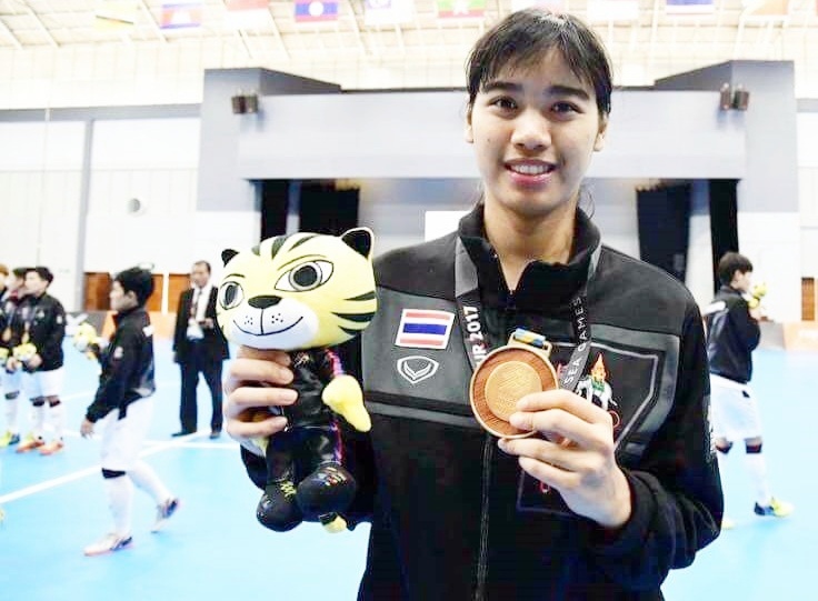 "แอม - ณัฐมล อาจกล้า" นักฟุตซอลหญิง เหรียญทองซีเกมส์  "กัวลาลัมเปอร์เกมส์"