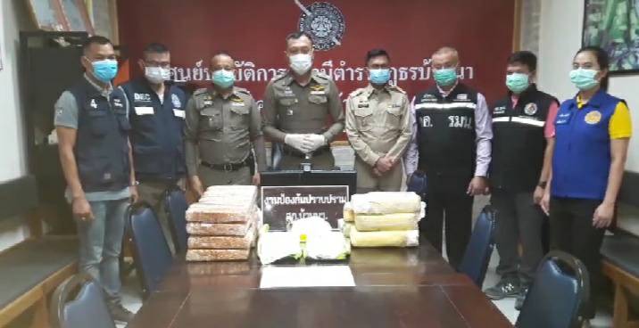 จับกุมผู้ต้องหา พร้อม ยาเสพติดล็อตใหญ่ มูลค่ากว่า 5 ล้านบาท  