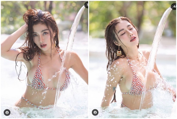 ไอจีเดือด! "เชอร์รี่ สามโคก" สวมบิกินีเล่นน้ำอวดอึ๋มขยี้ใจหนุ่มๆ