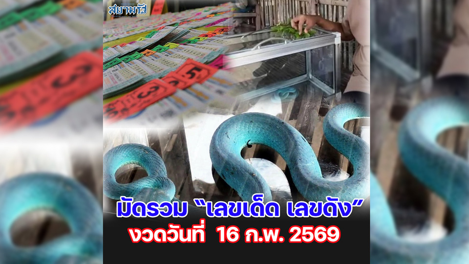 มัดรวม "เลขเด็ด เลขดัง” งวดวันที่ 16/02/69