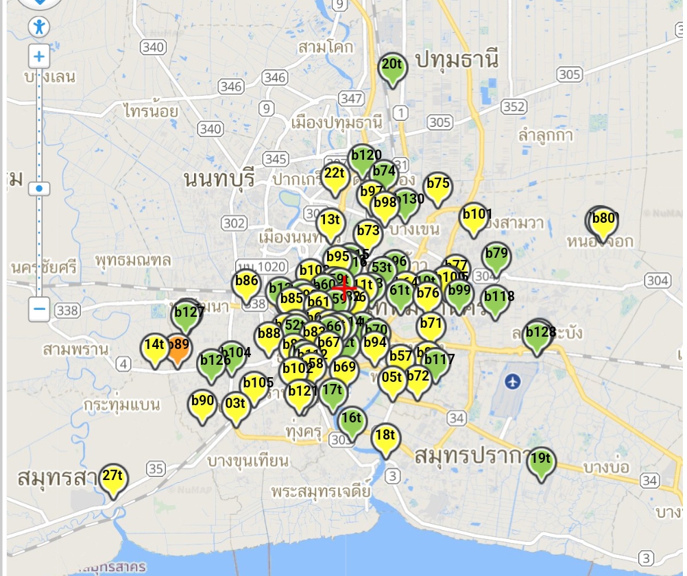 กทม.ฝุ่นPM 2.5 เริ่มสูงมีเกินเกณฑ์กระทบสุขภาพ 1 จุดที่เพชรเกษม 81 หนองแขม