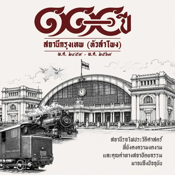 110 ปี สถานีกรุงเทพ (หัวลำโพง) “ความลับใต้หลังคาโดมที่ไม่เคยหยุดเล่าเรื่อง”