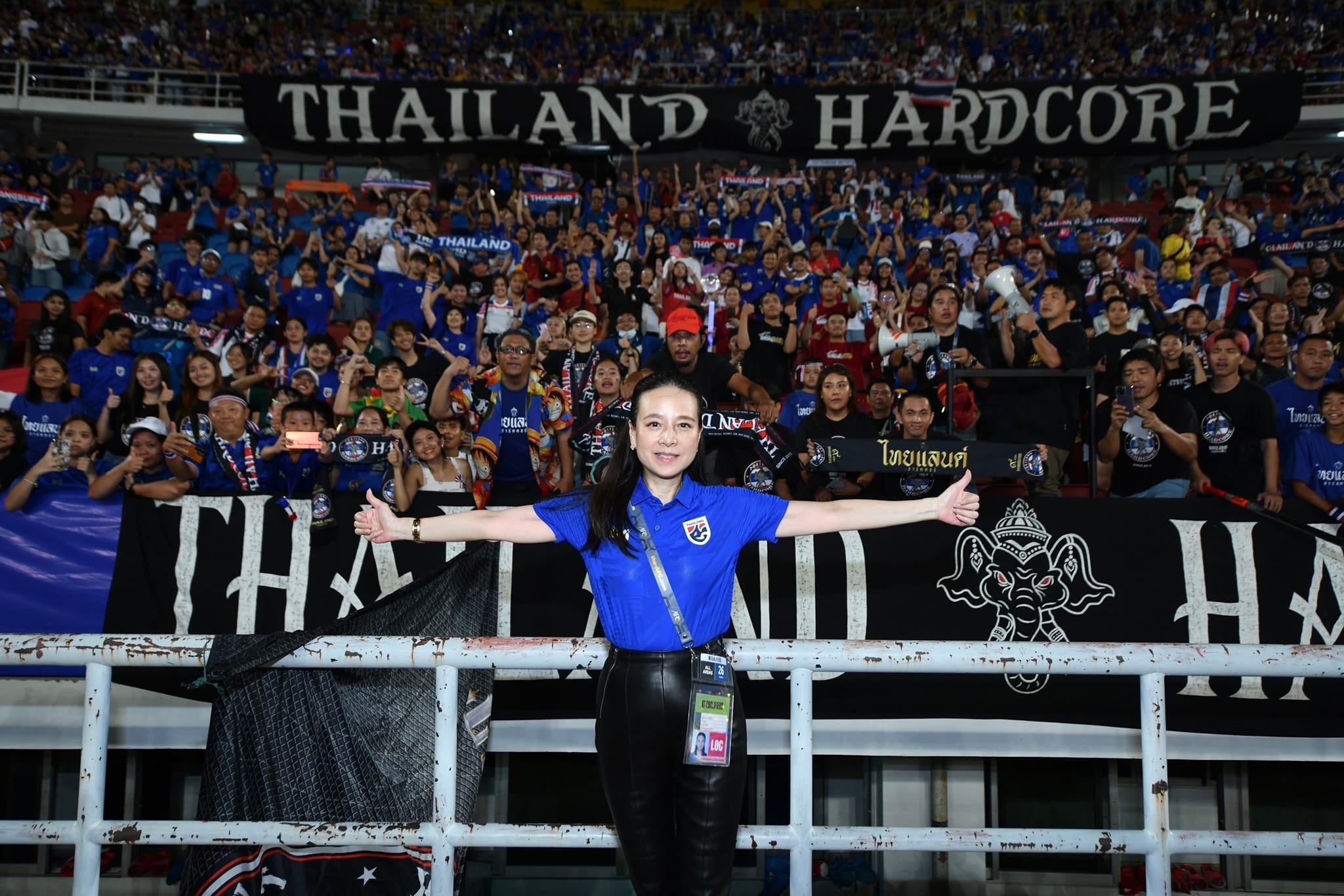 "มาดามแป้ง" เผยนักเตะไทยสู้เต็มที่แล้ว ขอบคุณแฟนบอลกว่า 4 หมื่นคน มาให้กำลังใจที่ราชมังฯ