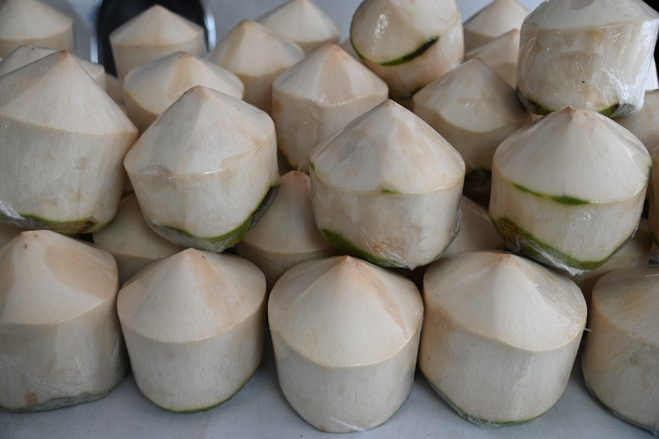 พาณิชย์เร่งช่วยเกษตรกรผู้ปลูกมะพร้าวน้ำหอม กระจายผลผลิตออกนอกแหล่งผ่านกลไกตลาด เปิด 20 จุด กระจายกว่า 200,000 ลูกทั่ว กทม.–ปริมณฑล