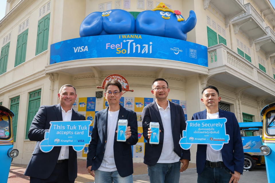 ทิพยประกันภัย จับมือ กรุงไทย -วีซ่า เปิดตัว "ตุ๊กตุ๊กไทยสู่ Cashless Tourism" ติดตั้ง EDC รับชำระเงินครั้งแรกในไทย 